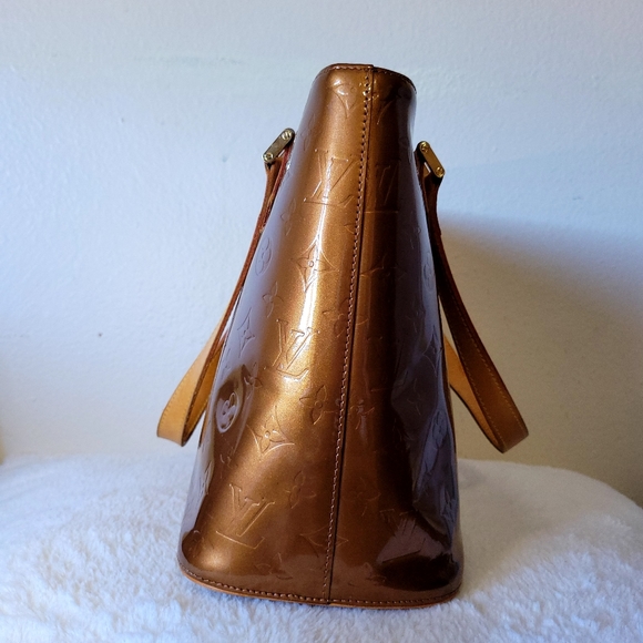 Louis Vuitton Bronze Leather Monogram Vernis Houston Tote Bag - Picture 6 of 15